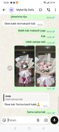 Testimonial Buket Bunga narimbang mulia