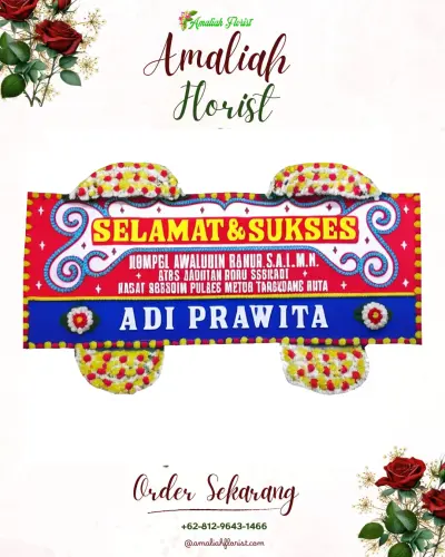 Karangan Bunga Ucapan Selamat narimbang mulia