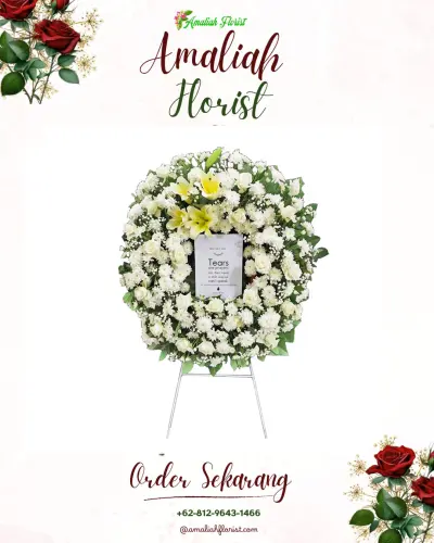 Krans Bunga Duka Cita narimbang mulia